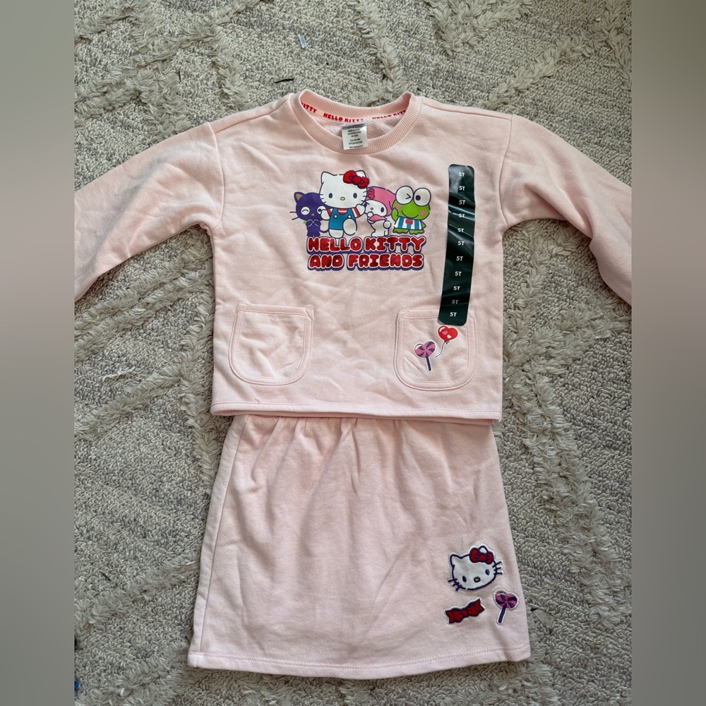 Sanrio Hello Kitty Pink Skort Set Cozy Graphic Design